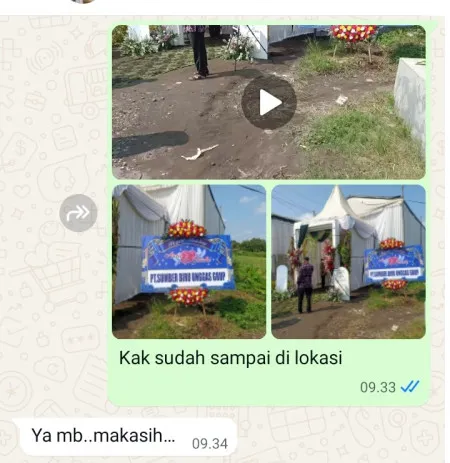 Pengiriman Karangan Bunga Tempat Pernikahan Tangerang